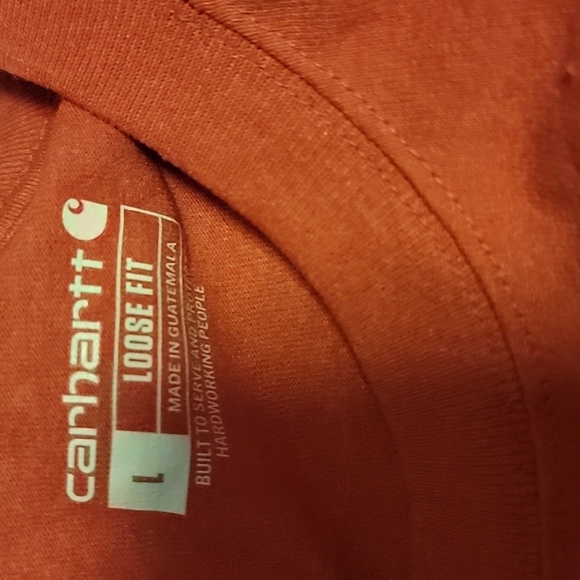 Carhartt Loose-Fit Heavyweight Logo Sleeve Graphic Long-Sleeve T-Shirt for Men - Picture 3 of 4